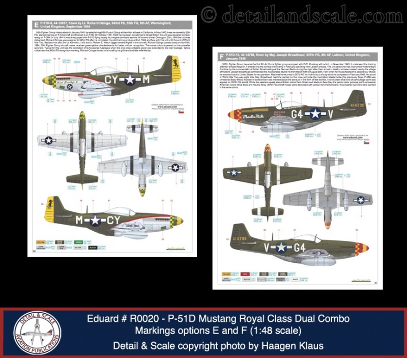 Kit Accessoires Eduard 648511 - Roues Diamant Bande De Roulement 1:48 Pour P-51D