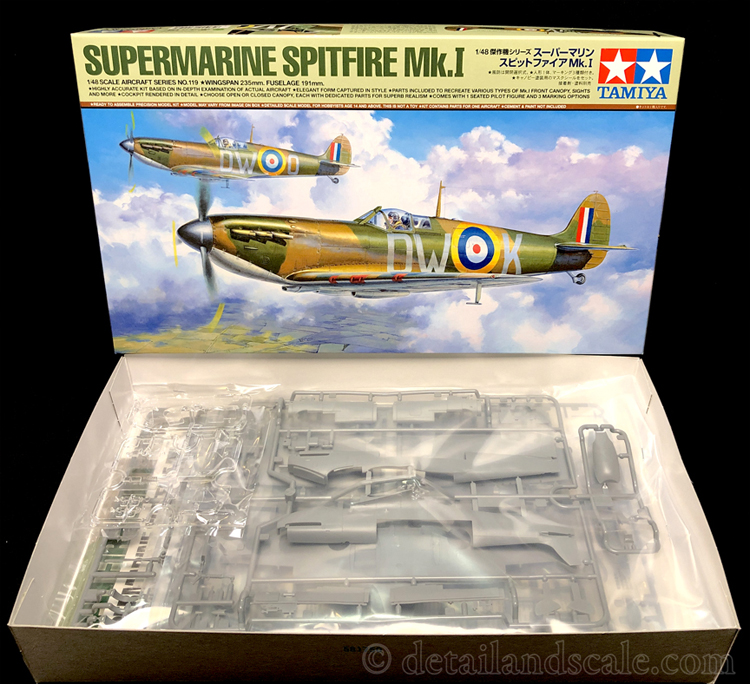 60748 Model Aircraft Kit Tamiya 1/72 Supermarine Spitfire Mk.I 